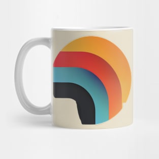 Minimalist color wave Mug